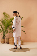 Pink And Black Tunic Set