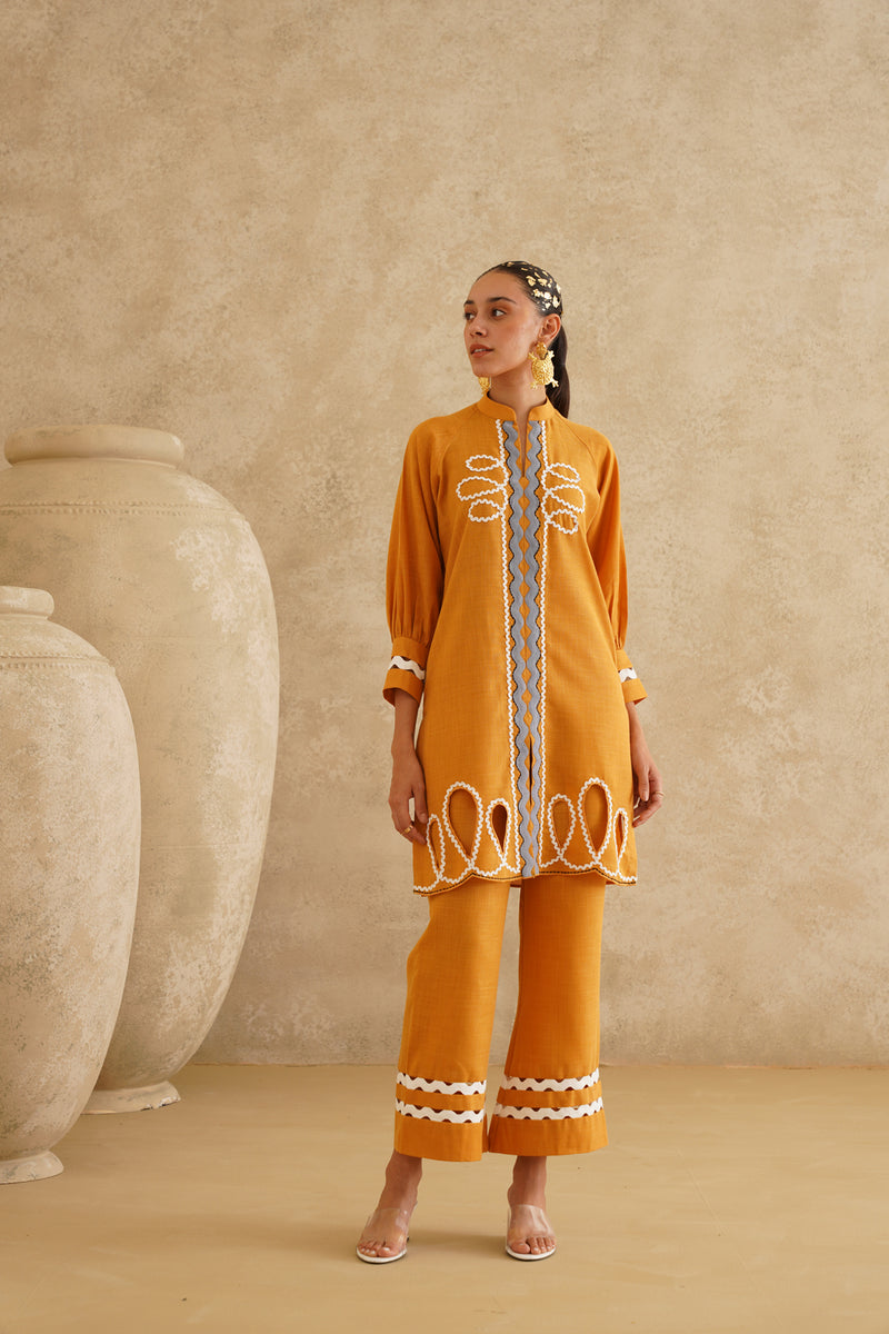 Mustard Yellow Ric-Rac Set