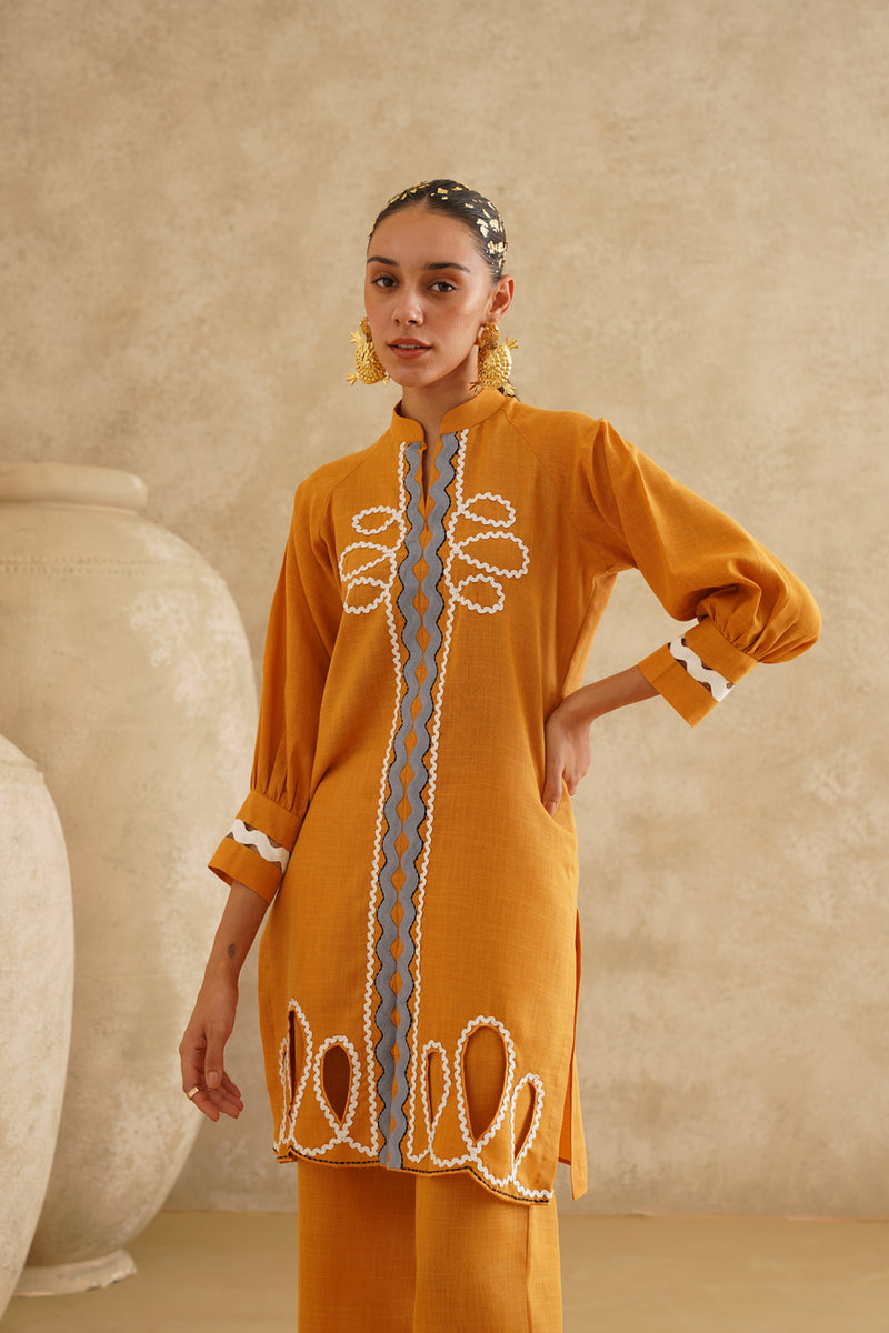 Mustard Yellow Ric-Rac Set