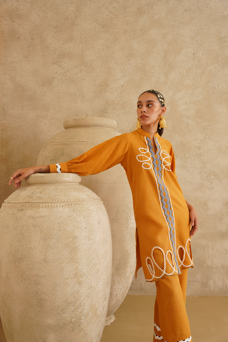 Mustard Yellow Ric-Rac Set