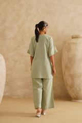 Sage Garden Embroidered Tunic Set