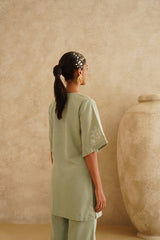 Sage Garden Embroidered Tunic Set