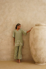 Sage Garden Embroidered Tunic Set
