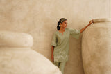 Sage Garden Embroidered Tunic Set