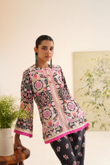 Black Multi-Floral Co-ord Set