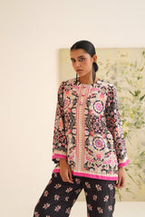 Black Multi-Floral Co-ord Set