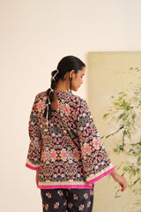Black Multi-Floral Co-ord Set